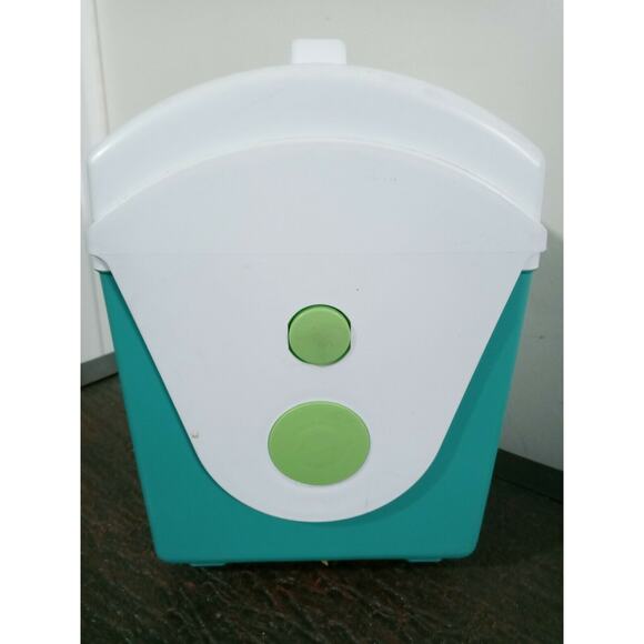Rubbermaid Vintage Sidekick Neon Green Mini Cooler Lunch Box Model 176607 - Picture 4 of 6